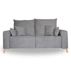 Kamy 3 Seater Sofa With Adjustable Headrest Fabric Category 1 Grey Kamy 3 Seater Sofa With Adjustable Headrest Fabric Category 1 Grey