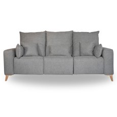 Kamy 3.5 Seater Electric Reclining Sofa With Adjustable Headrests Fabric Category 1 Grey Kamy 3.5 Seater Electric Reclining Sofa With Adjustable Headrests Fabric Category 1 Grey