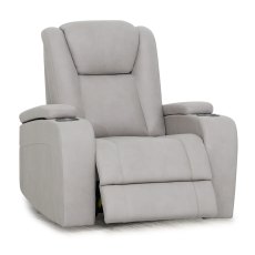 Jungfrau Electric Reclining Armchair Faux Suede Stone Jungfrau Electric Reclining Armchair Faux Suede Stone