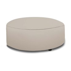 Locarno Large Round Footstool Leather Category 20 BX/NW