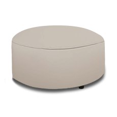 Locarno Small Round Footstool Leather Category 20 BX/NW