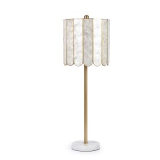 Mother Of Pearl Buffet Table Lamp Gold Stem Base With Pearl Shade Mother Of Pearl Buffet Table Lamp Gold Stem Base With Pearl Shade