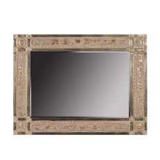 Christoph Rectangular Wall Mirror With Gold Frame