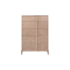 Delano 5 Drawer Tallboy Light Wood Delano 5 Drawer Tallboy Light Wood