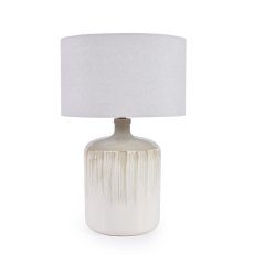 Khalio Table Lamp Light Grey Base With White Shade Khalio Table Lamp Light Grey Base With White Shade