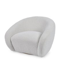 Morgan Swivel Armchair Fabric Ivory Morgan Swivel Armchair Fabric Ivory