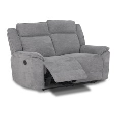 Ronda 2 Seater Manual Reclining Sofa Fabric Grey Ronda 2 Seater Manual Reclining Sofa Fabric Grey