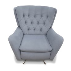 Cervino Manual Reclining Swivel Armchair Pet Friendly Fabric Grey Cervino Manual Reclining Swivel Armchair Pet Friendly Fabric Grey