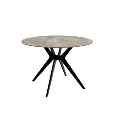 Yass 4 Person Round Dining Table Grey Stone Yass 4 Person Round Dining Table Grey Stone