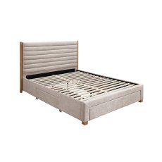 Arabella Bedstead Fabric with Storage Cream (Multiple Sizes) Arabella Bedstead Fabric with Storage Cream (Multiple Sizes)