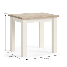 York Dining Table Coconut White (Multiple Sizes)