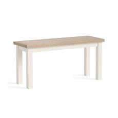 York 2 Person Dining Bench Coconut White York 2 Person Dining Bench Coconut White