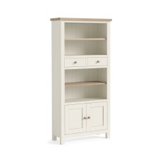 York Open 2 Drawer + 2 Door Display Unit Coconut White