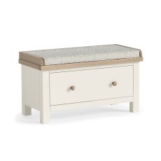 York Hallway Bench With Drawer Coconut White
