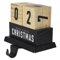 Iron Stocking Hook With Christmas Countdown Date Blocks 12.5cm Iron Stocking Hook With Christmas Countdown Date Blocks 12.5cm