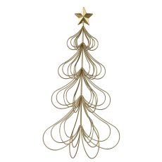 Iron Tree With Wire Star Gold (Multiple Sizes)