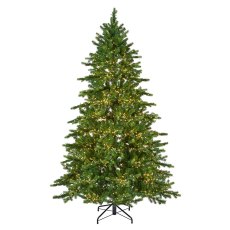 7ft/210cm Galloway Spruce Pre-Lit Christmas Tree Green