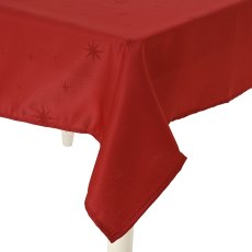 Tablecloth With Stars Red 180cm x 140cm