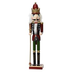 Firwood Nutcracker With Sceptre Red 38cm