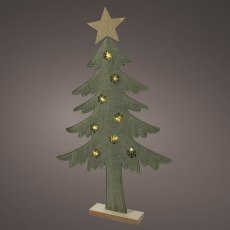 1.9ft/58cm Felt Tree With Wooden Base