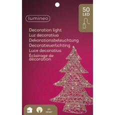 2ft/60cm Micro LED Metal Tree Gold