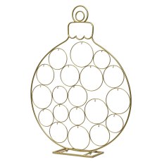 Iron Bauble With Small Hooks Gold 86cm Iron Bauble With Small Hooks Gold 86cm