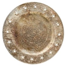 Deco Chager Plate Rustic Silver 30cm Deco Chager Plate Rustic Silver 30cm