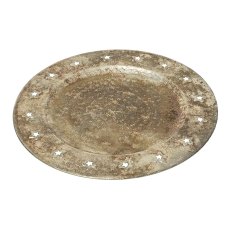 Deco Chager Plate Rustic Silver 30cm