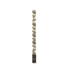 Shatterproof Baubles In Tube 3cm (Set of 14) Multiple Colours