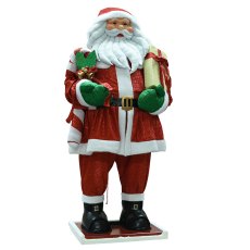 Santa With Present & Candy Cane Red 300cm Santa With Present & Candy Cane Red 300cm