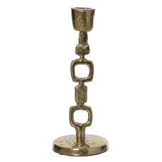 Square Design Candleholder Gold 20cm Square Design Candleholder Gold 20cm
