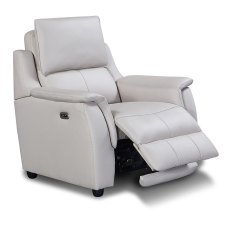 Menorca Electric Reclining Armchair Leather & Leather Match Cloud Menorca Electric Reclining Armchair Leather & Leather Match Cloud