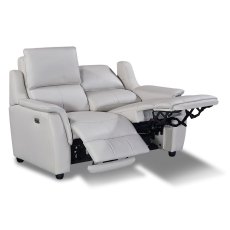 Menorca Electric Reclining 2 Seater Sofa Leather & Leather Match Cloud Menorca Electric Reclining 2 Seater Sofa Leather & Leather Match Cloud