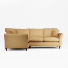 Alpine 4 Seater Corner Sofa Fabric Oslo Ochre With Burnished Legs