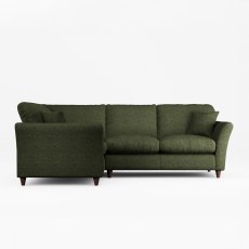 Alpine 4 Seater Corner Sofa Fabric Minco Basil With Burnished Legs