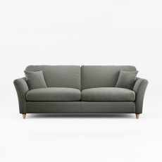Alpine 4 Seater Sofa Fabric Mikah Cosmos With Country Oak Legs