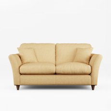 Alpine 2 Seater Sofa Fabric Oslo Ochre With Burnished Legs