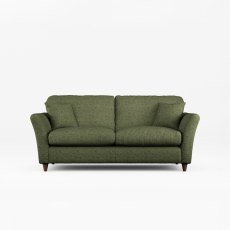Alpine 3 Seater Sofa Fabric Minco Basil With Burnished Legs