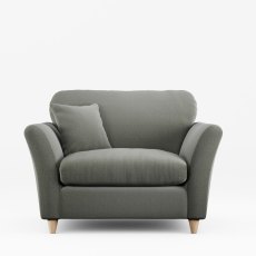 Alpine Snuggler Fabric Ansell Moss With Country Oak Legs