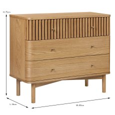 Sanremo Chest Of Drawers Oak (Multiple Sizes & Colours)