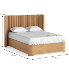 Sanremo Bedstead Oak (Multiple Sizes & Colours)