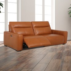 Vulcano Electric Reclining Armchair With USB Port Leather Category 20 BX & NW