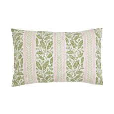 Oak Stripe Duvet Cover Set Green & Pink (Multiple Sizes)