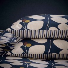 Althea Reversible Duvet Cover Set Navy (Multiple Sizes)