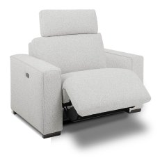 Burano Electric Reclining Armchair With USB Port Fabric Burano Electric Reclining Armchair With USB Port Fabric