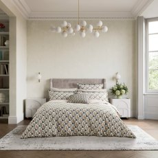 Harun Reversible Duvet Cover Set Charcoal & Tan (Multiple Sizes)