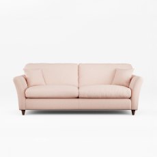 Alpine 4 Seater Sofa Fabric Minco Clay With Burnished Legs