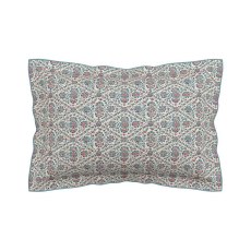 Indian Lattice Duver Cover Set Red & Teal (Multiple Sizes)