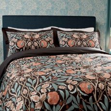 Olive & Rose Reversible Duvet Cover Set Indigo & Blush (Multiple Sizes)