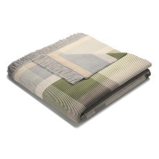 Panel Check Throw 140 x 180cm Green Panel Check Throw 140 x 180cm Green